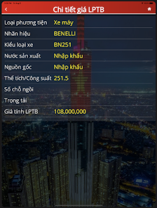 Chi tiết giá LPTB